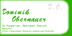 dominik obernauer business card